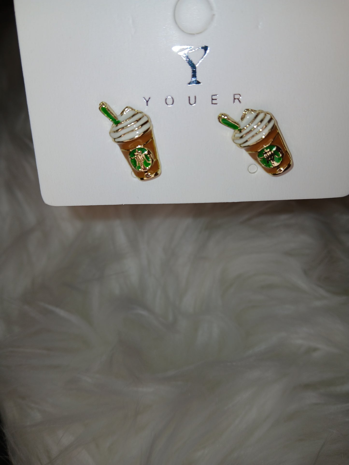 Starbucks earrings