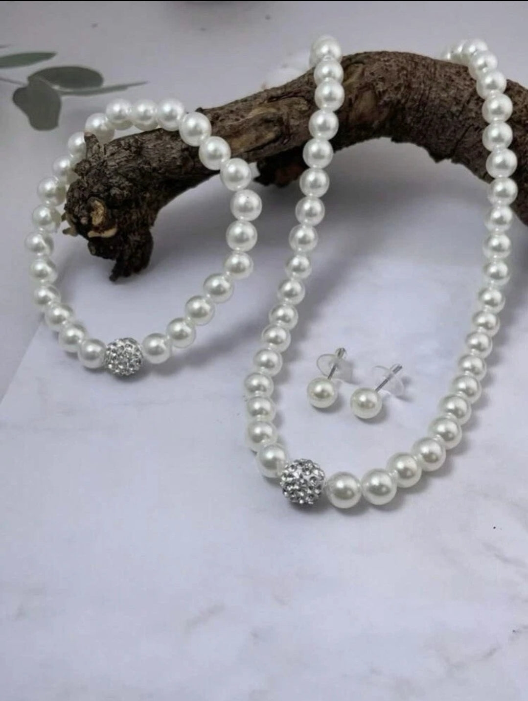 3 piece pearl necklace set