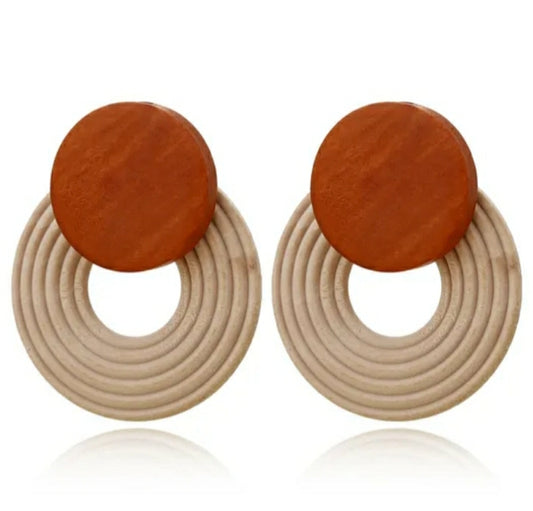 Wooden earrings