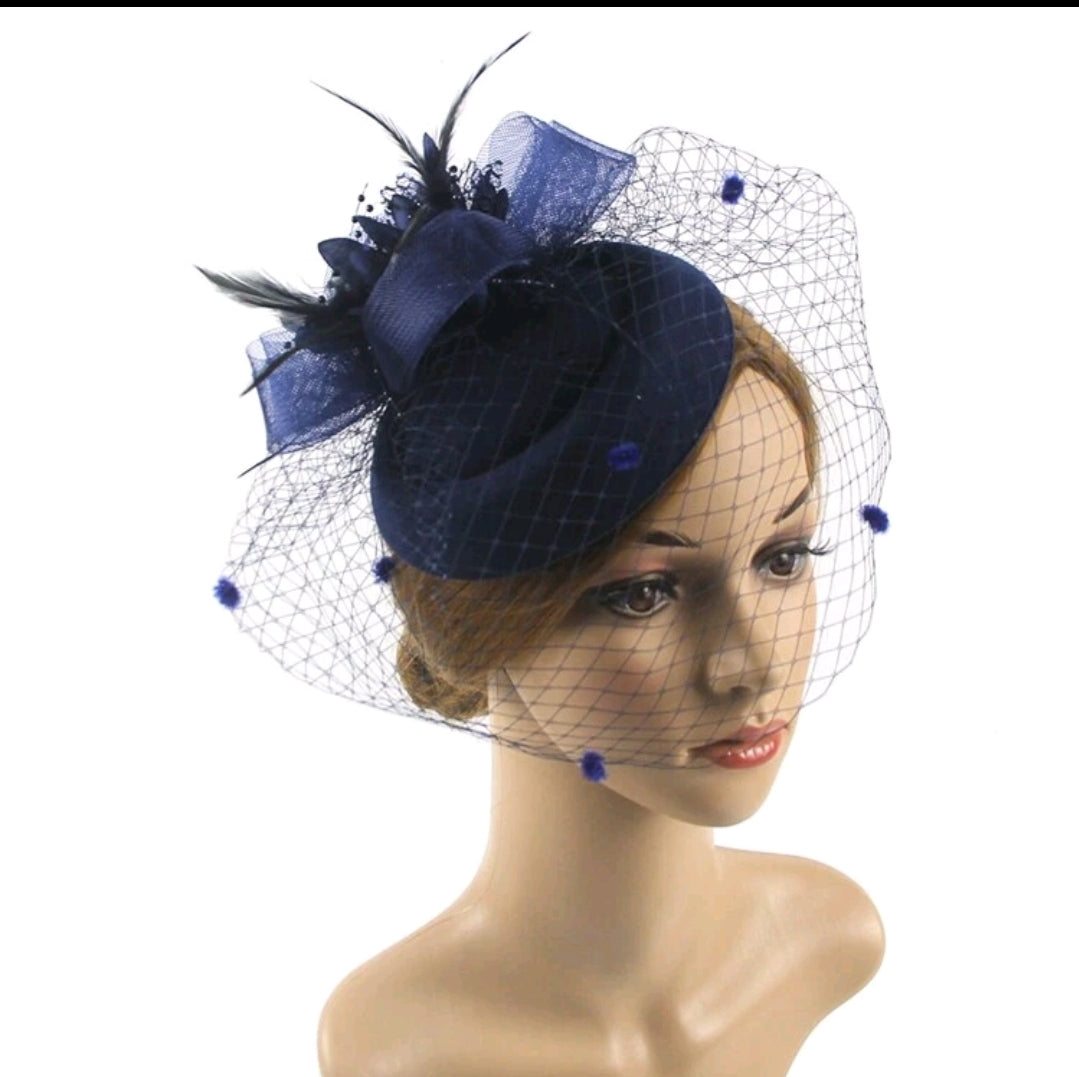 Feathered vintage hat