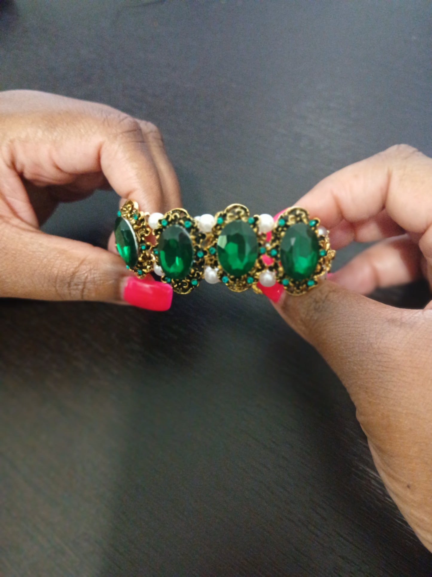 Emerald city bracelet