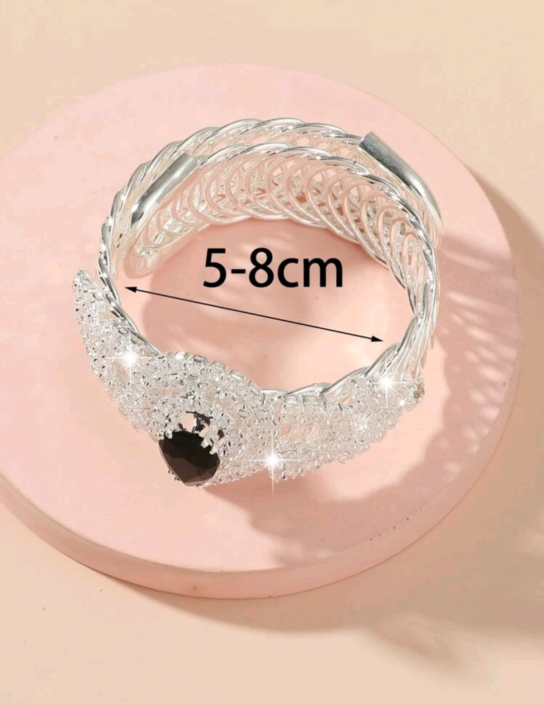 Black diamond bling bracelet