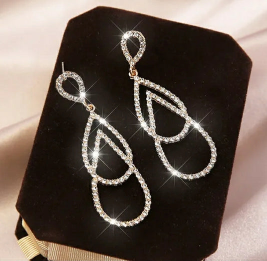 Beautiful cubic zirconia drip Drop earrings