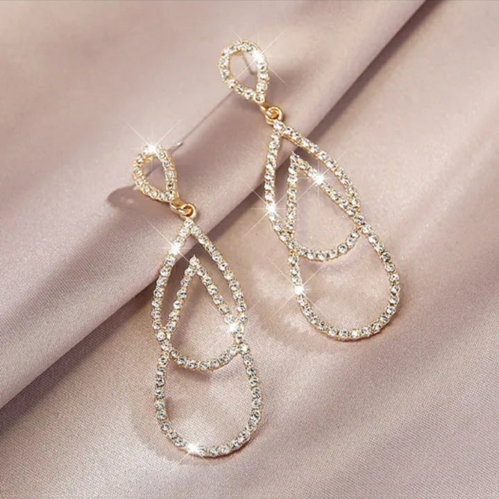 Beautiful cubic zirconia drip Drop earrings