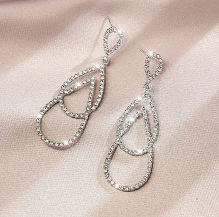 Beautiful cubic zirconia drip Drop earrings